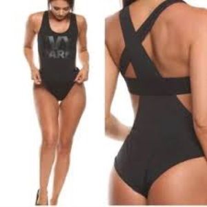 Ivy Park logo strap back bodysuit